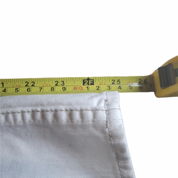 Silver Santorini Cropped White Capri Pant Women's Size 28 - Picture 6 of 9